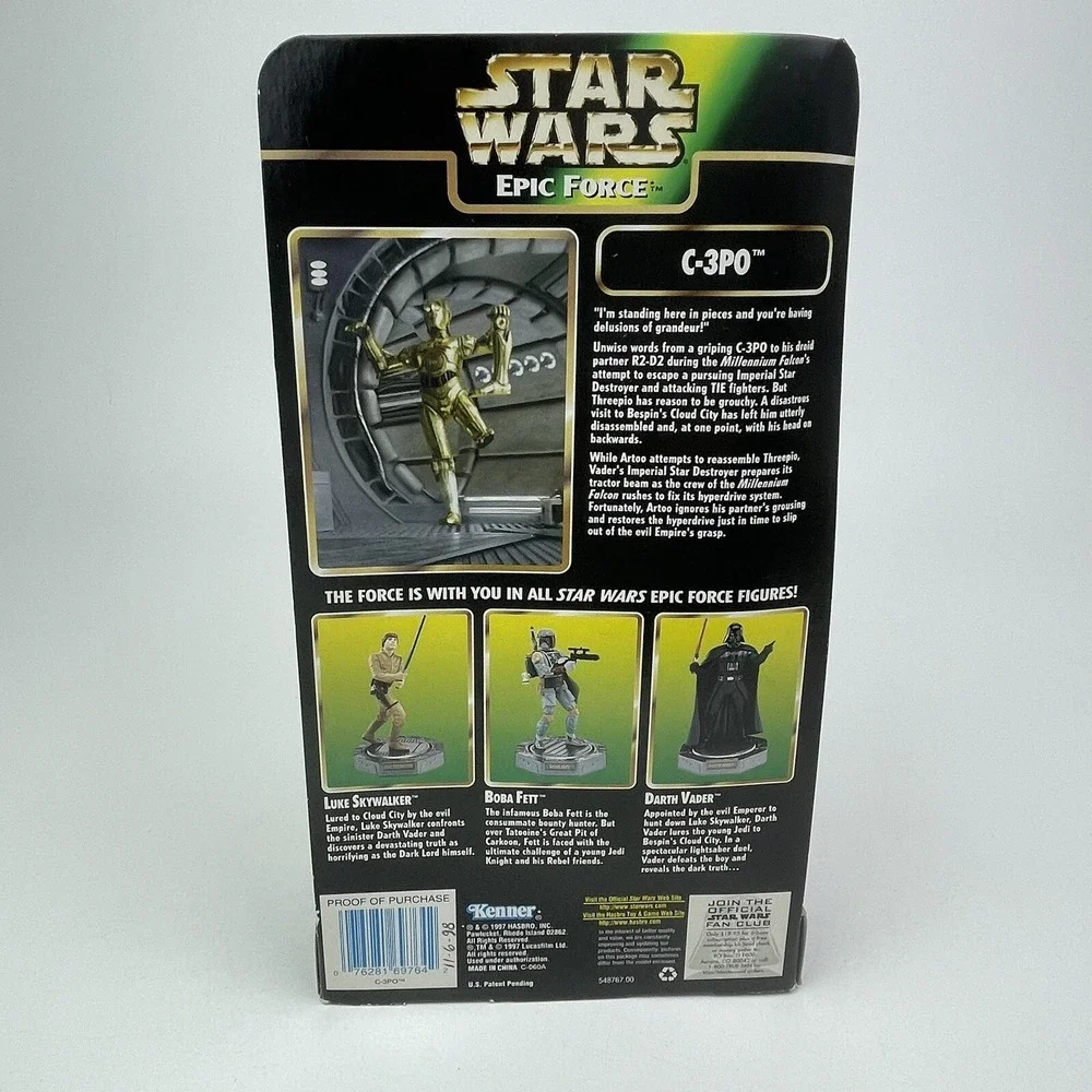 Star Wars Epic Force C-3PO Rotating 360 Figure Kenner Collection 1997